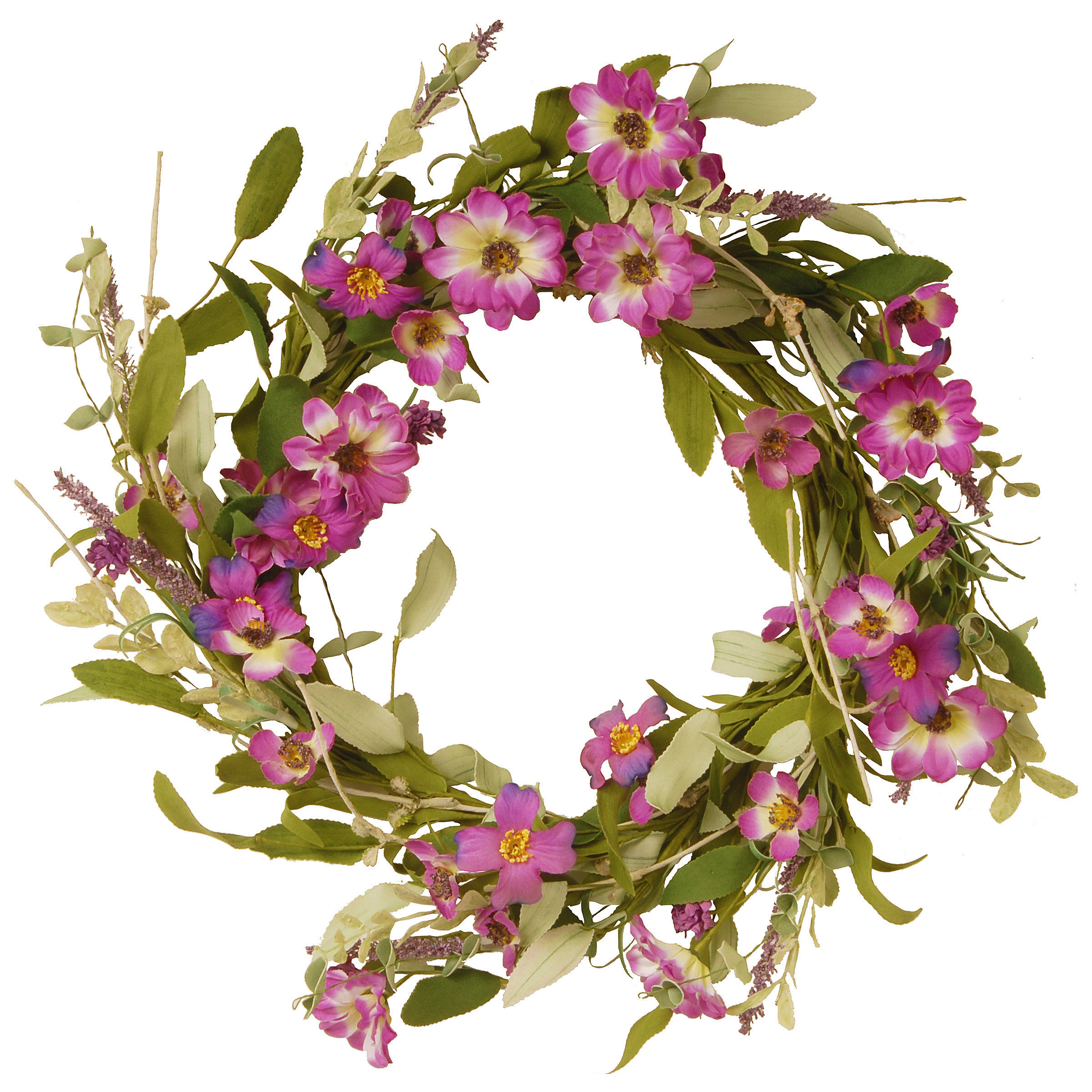 National Tree Company 20" Garden Accents Purple Daisy Wreath & Reviews